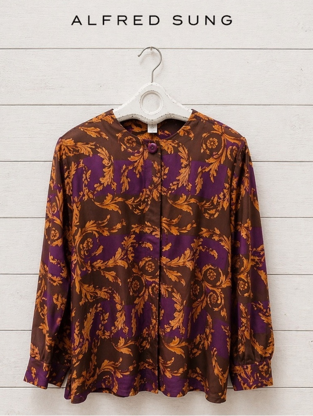 ALFRED SUNG – Vintage Baroque Blouse (Size 14)